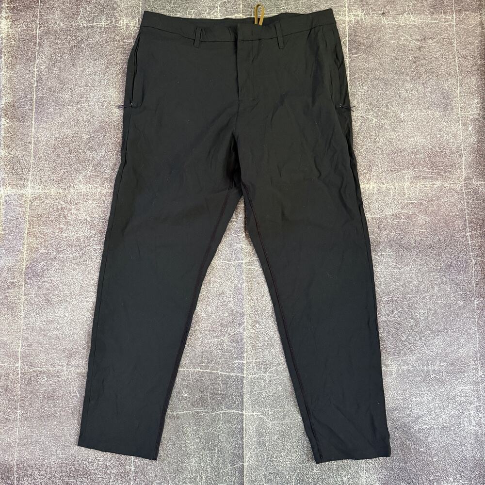Men's Lululemon X Robert Geller Active Black Take The Movement Pants Sz 34 X 28